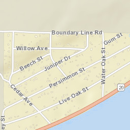 Choctaw Beach Florida Street Map