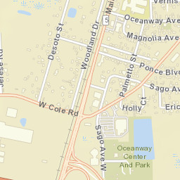 Oceanway Florida Street Map