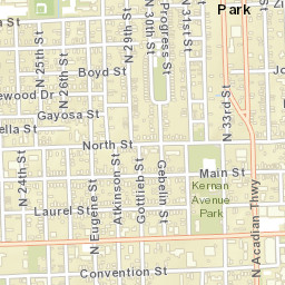 300-372 North Acadian Throughway, Baton Rouge Street Map