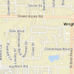Wright Florida Street Map