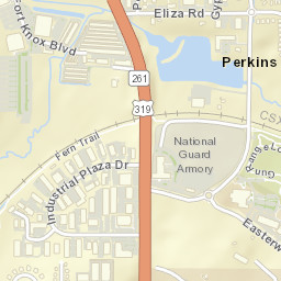 Perkins Florida Street Map