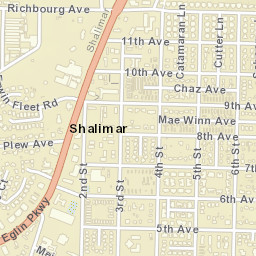 Shalimar Florida Street Map
