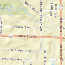 Blountstown Florida Street Map