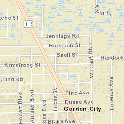 Garden City Florida Street Map