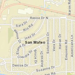 San Mateo Florida Street Map