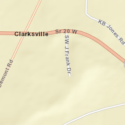 Clarksville Florida Street Map