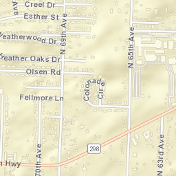 Myrtle Grove Florida Street Map