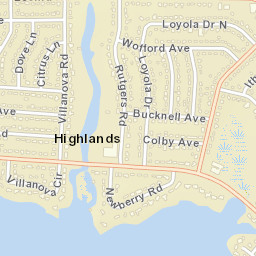 Highlands Florida Street Map