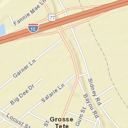 76601-77199 Garner Lane, Grosse Tete Street Map