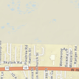 Harris Florida Street Map