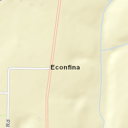Econfina Florida Street Map