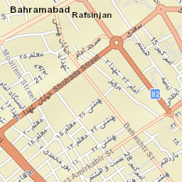 Rafsanjan Street Map