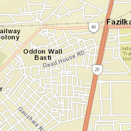 Fazilka Street Map