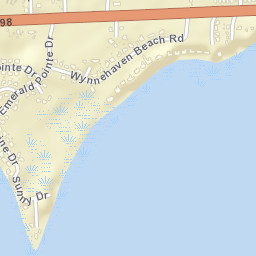 Wynnehaven Beach Florida Street Map