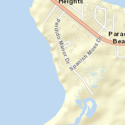 Perdido Heights Florida Street Map