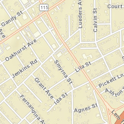 Oakhurst Florida Street Map