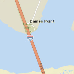 Dames Point Florida Street Map