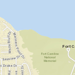 Fort Caroline Florida Street Map