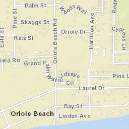 Oriole Beach Florida Street Map