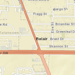 Belair Florida Street Map