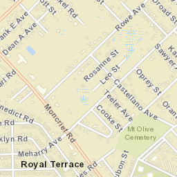 Royal Terrace Florida Street Map