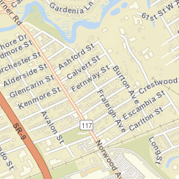 Norwood Florida Street Map