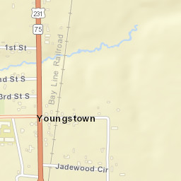 Youngstown Florida Street Map