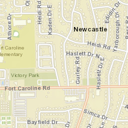 Newcastle Florida Street Map