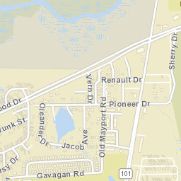 Wonderwood Florida Street Map
