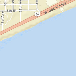 4085 West Beach Boulevard Gulfport MS Street Map