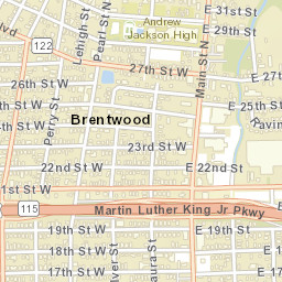 Brentwood Florida Street Map