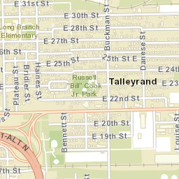 Talleyrand Florida Street Map