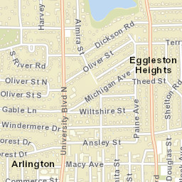Eggleston Heights Florida Street Map