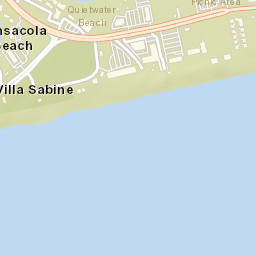 Pensacola Beach Florida Street Map