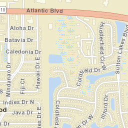 Sandalwood Florida Street Map
