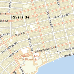 Riverside Florida Street Map