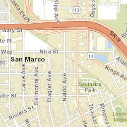 San Marco Florida Street Map