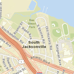 South Jacksonville Florida Street Map