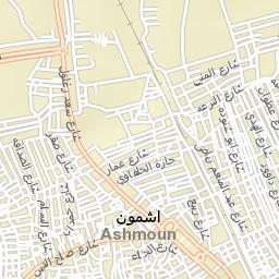 Ashmūn Street Map