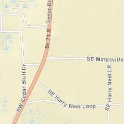 Gaskins Florida Street Map