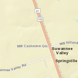 Suwannee Valley Florida Street Map