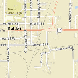 Baldwin Florida Street Map