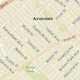 Avondale Florida Street Map