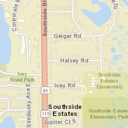 Southside Estates Florida Street Map