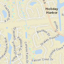 Holiday Harbor Florida Street Map