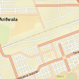 Arifwala Street Map