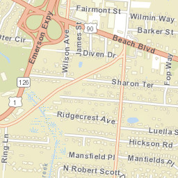 Spring Glen Florida Street Map