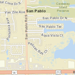 San Pablo Florida Street Map
