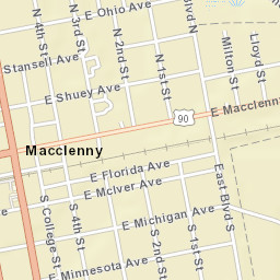 Macclenny Florida Street Map