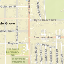 Hyde Grove Florida Street Map